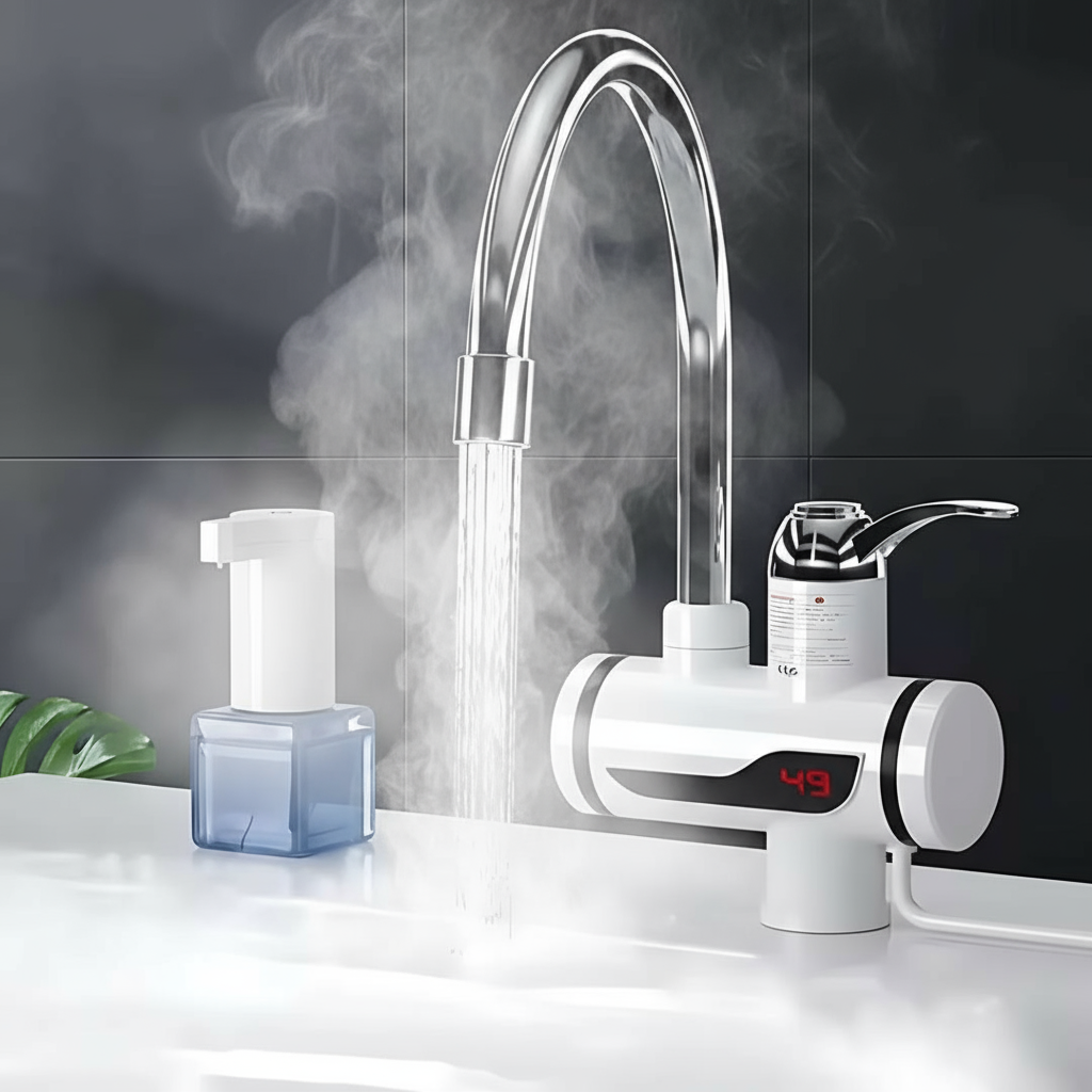 Instant Electric (3000W) Water Heater Faucet Tap Home-Kitchen