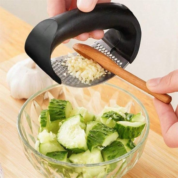Stainless Steel Garlic Crusher (Pack of 2)