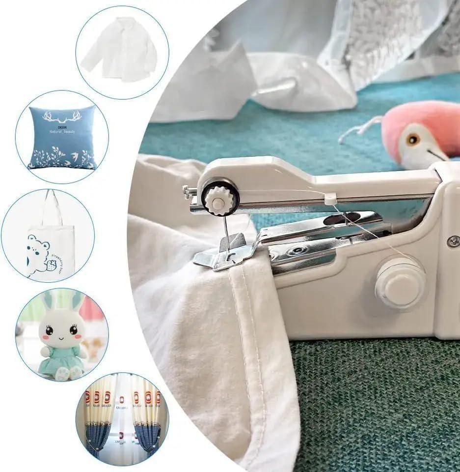 Mini Handheld Electric Sewing Machine – Portable & Cordless Stitch Tool for Beginners