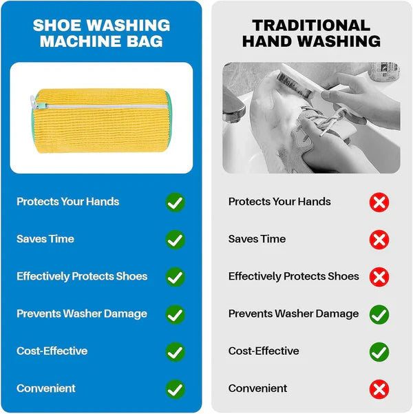 EasyWash - Shoe Cleaning Bag | At Home Deep Cleaning | Works with any Washing Machine