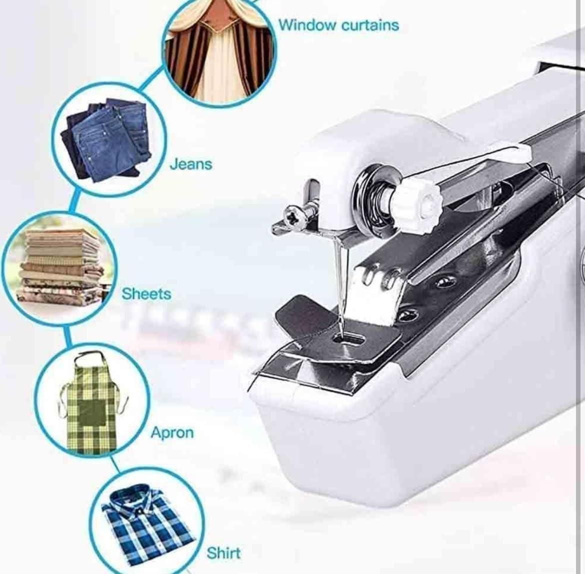 Mini Handheld Electric Sewing Machine – Portable & Cordless Stitch Tool for Beginners