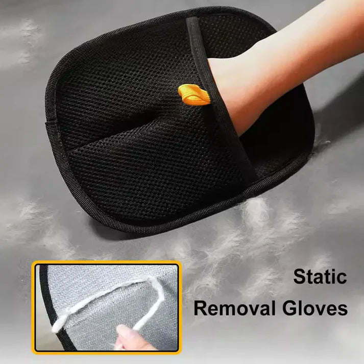 Pet Hair Remover Glove – Reusable Electrostatic Glove for Sofa, Carpet, Bed & Clothes Cleaning