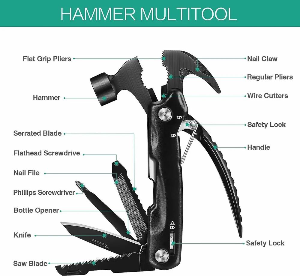Stainless Steel Multitool Hammer